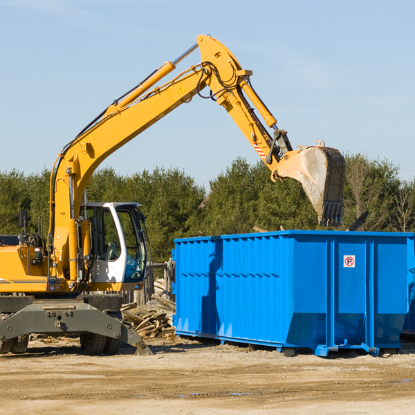 what happens if the residential dumpster is damaged or stolen during rental in Woods Landing-Jelm WY